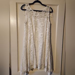 Dress Barn size Large white dress